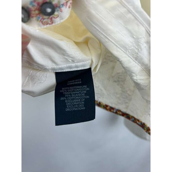 Robert Graham Men's Size XL Embroidery Shirt White Long Sleeve - Picture 16 of 16